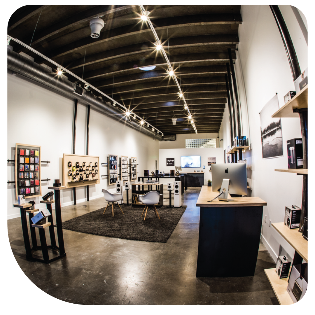 Inside of Digitiqe Denver Apple Repair location.